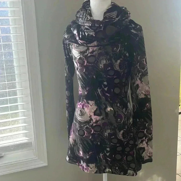 [S/P]Kollontai Abstract  Colorful Baggy Neck LS Tunic Sweater - Picture 7 of 7